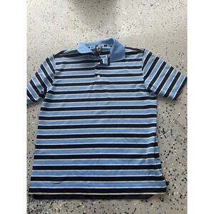 FootJoy Athletic Fit‎ Golf Polo Shirt Striped Short Sleeve Mens Size M